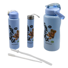 Plastic 3pc Water Bottle Set